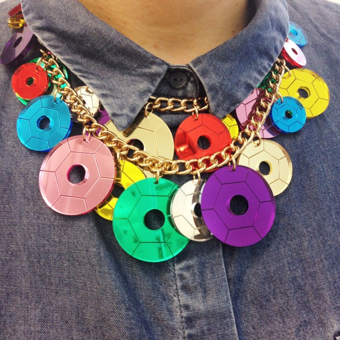 GET YOUR HANDS ON A SEQUIN PARTY STATEMENT NECKLACE FOR £50!