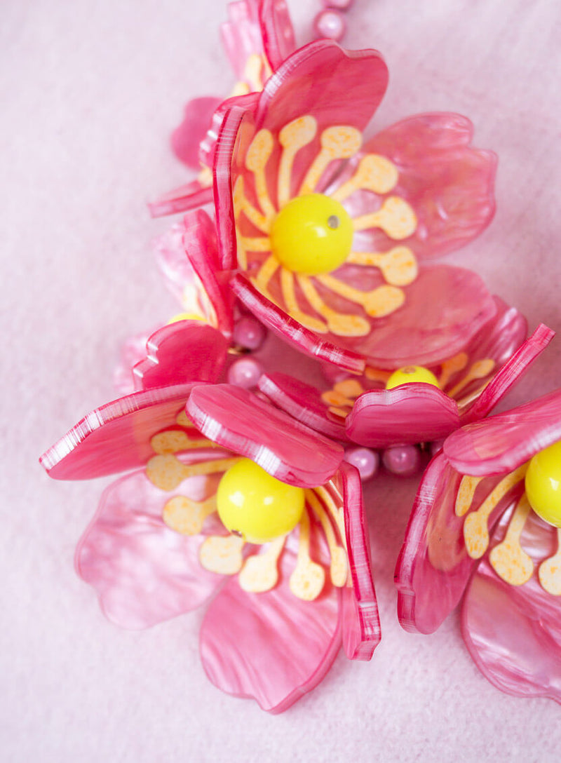 Acid Blossom Statement Necklace