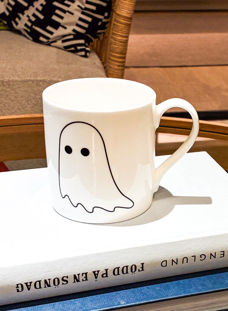 Tatty Devine Ghost Mug - White