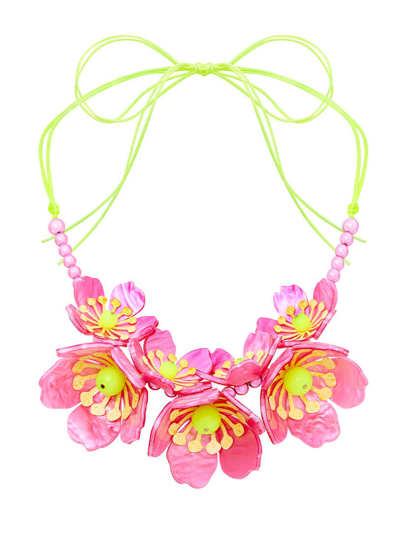 Acid Blossom Statement Necklace