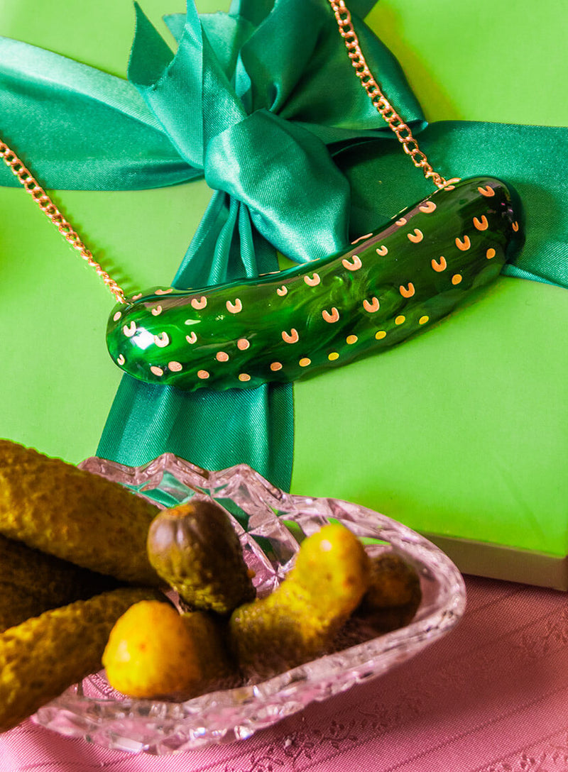 Giant Pickle Necklace
