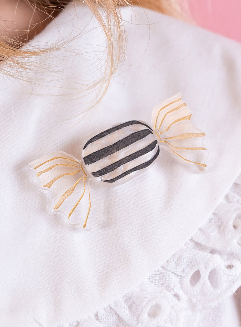 Striped Sweetie Brooch