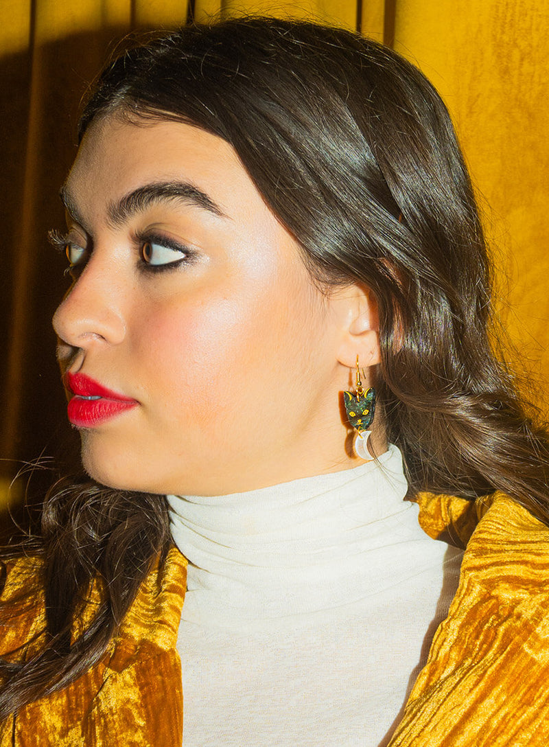Astrologer's Cat Earrings