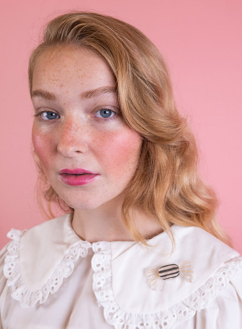 Striped Sweetie Brooch
