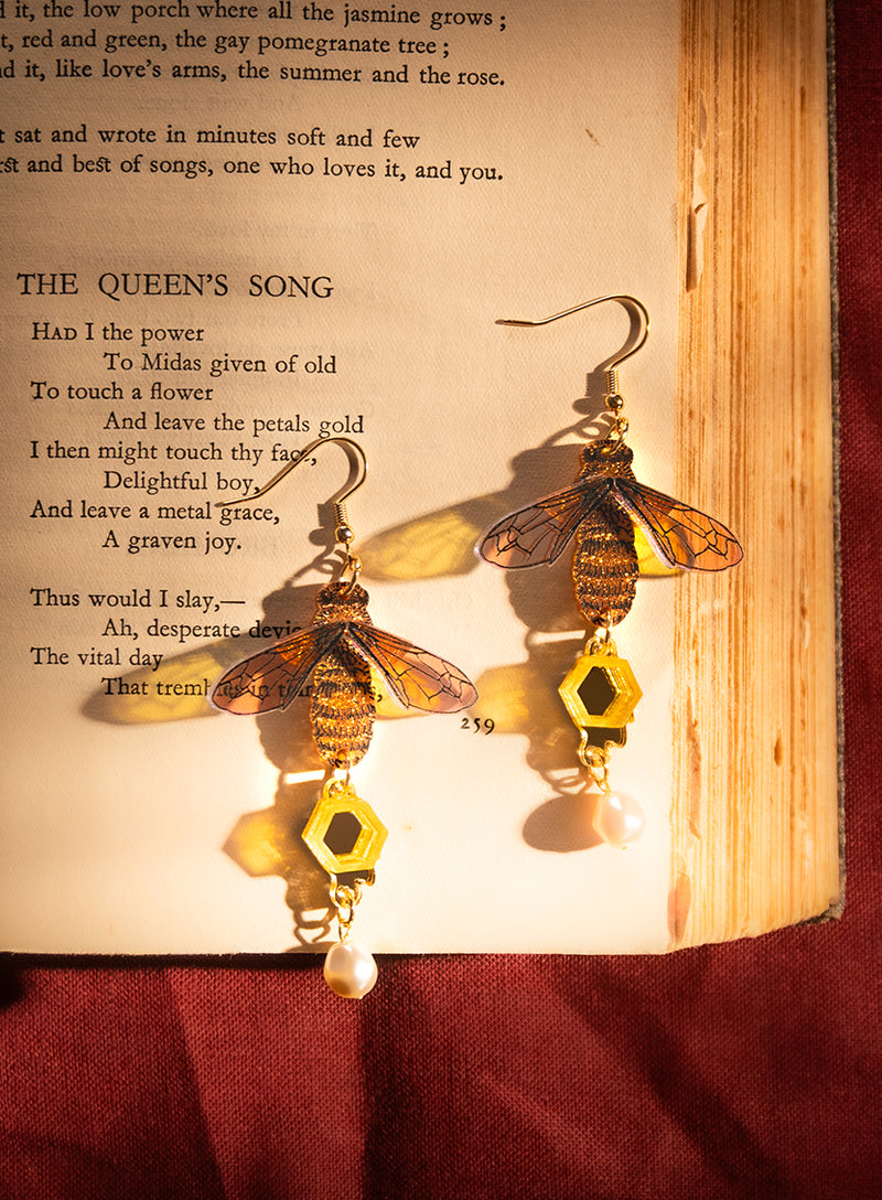 Glistening Bee Earrings