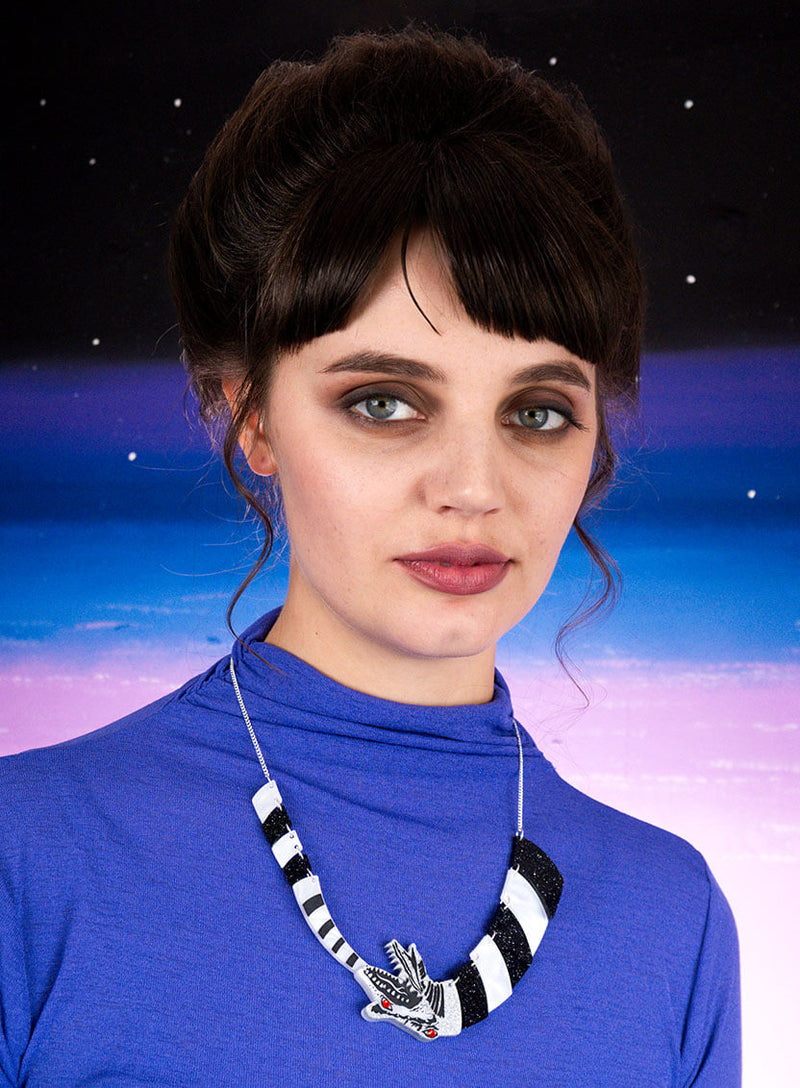 Beetlejuice Sandworm Necklace