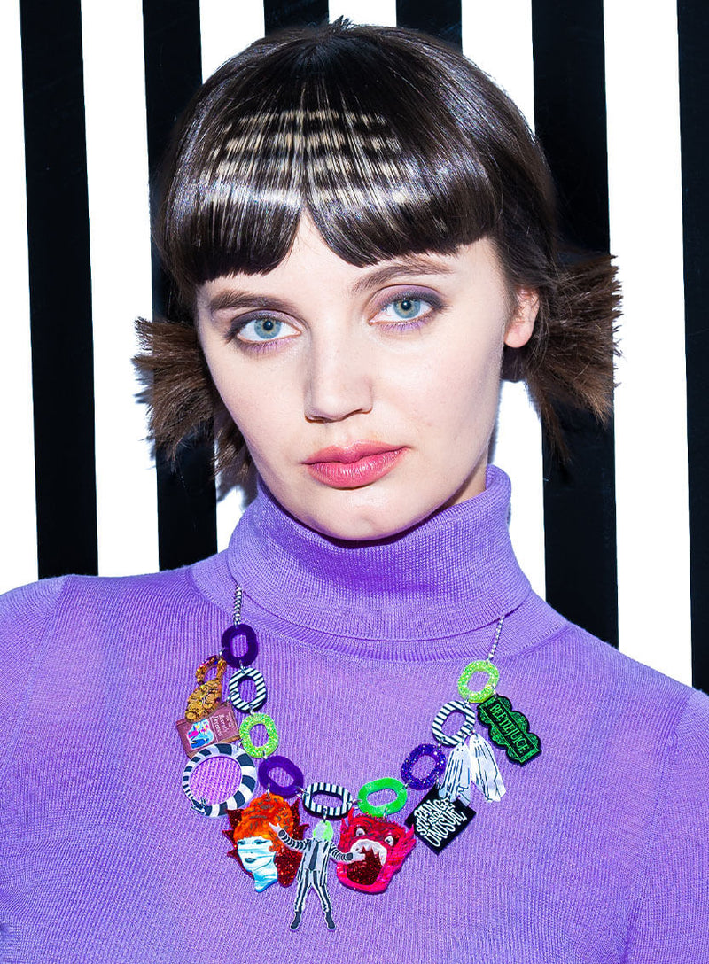 Beetlejuice Charm Statement Necklace