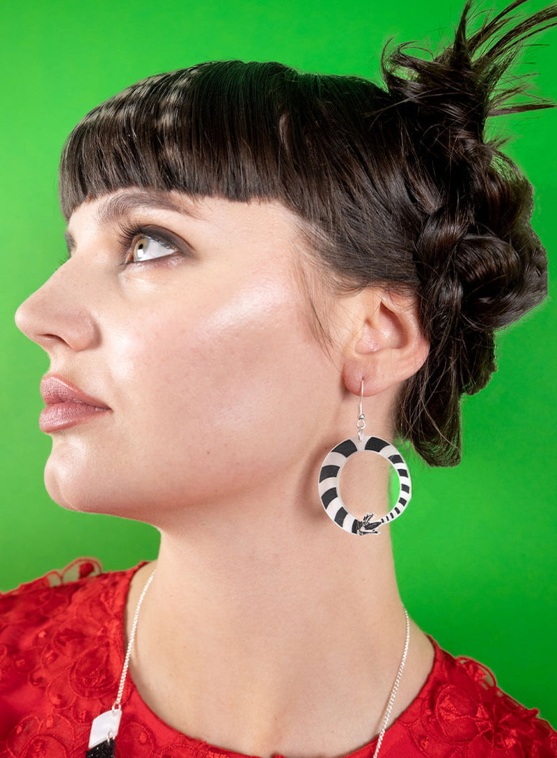Beetlejuice Sandworm Earrings