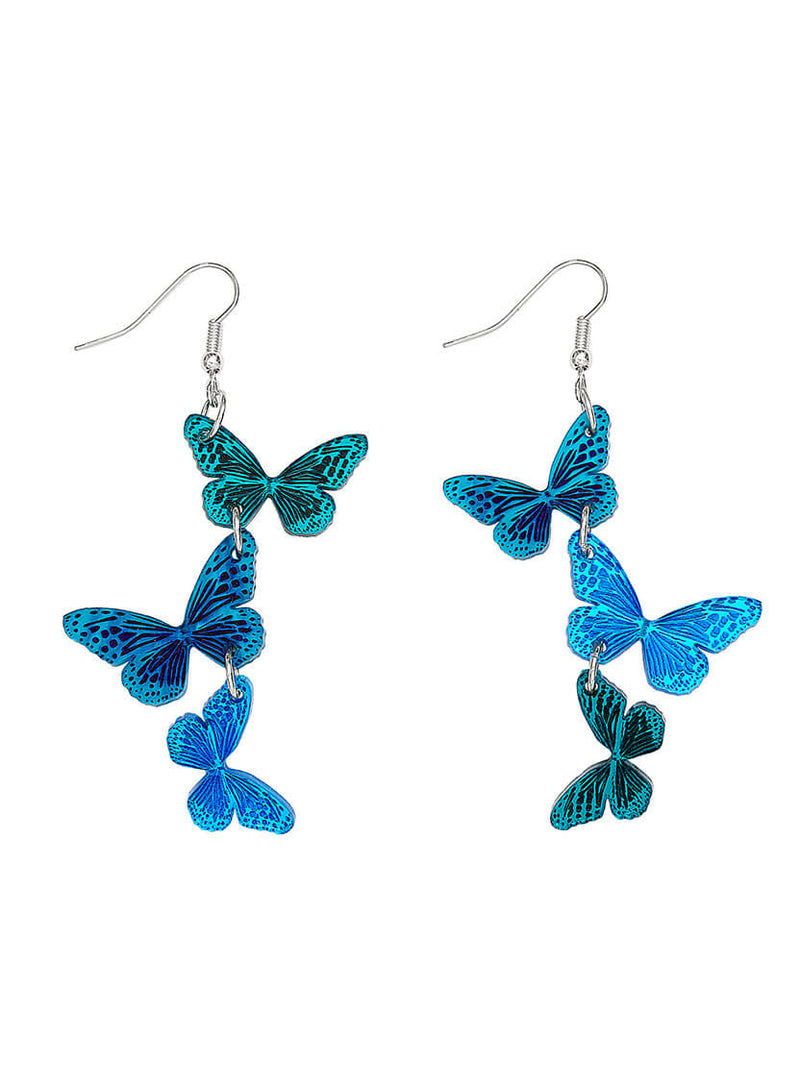 Blue Butterfly Earrings