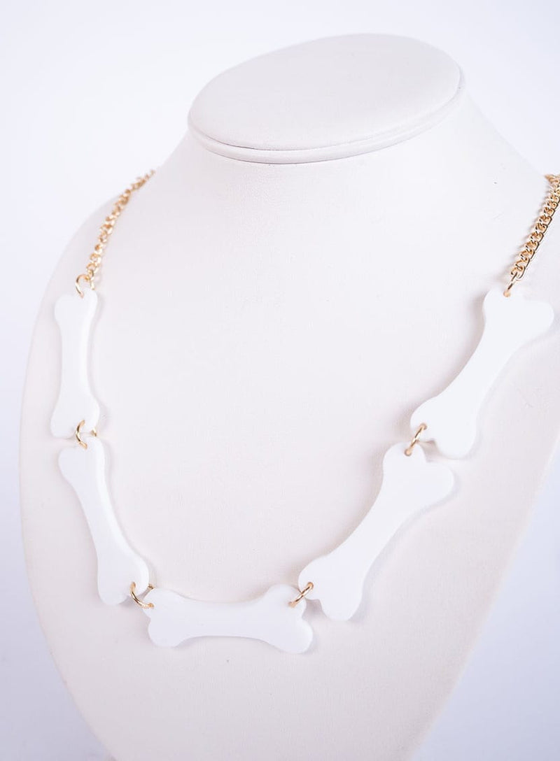 Tatty Devine Bone Link Necklace White