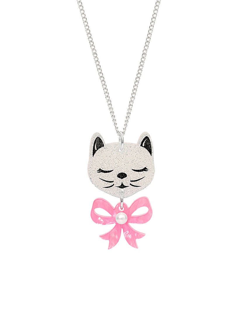 Cat Bow Necklace | Gift for Cat Lover | Tatty Devine
