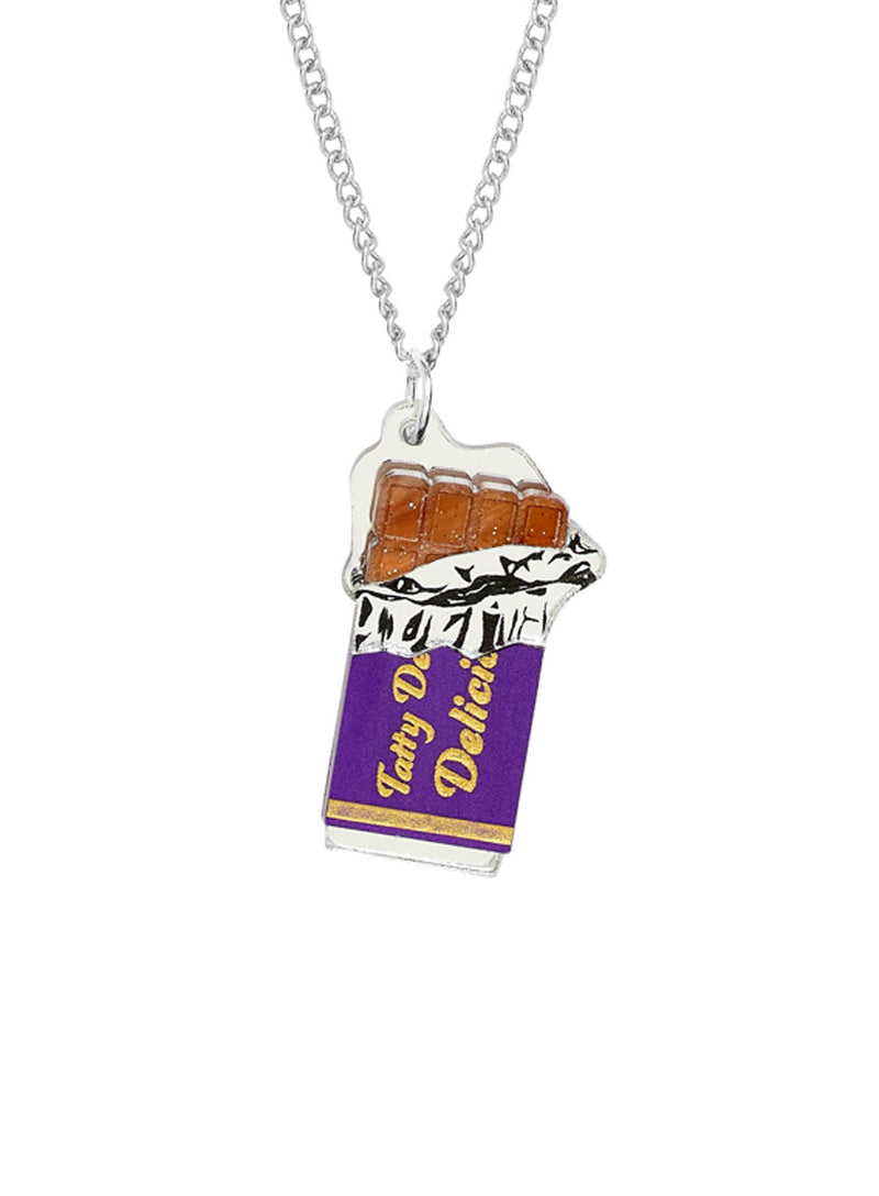 Chocolate Bar Pendant Necklace
