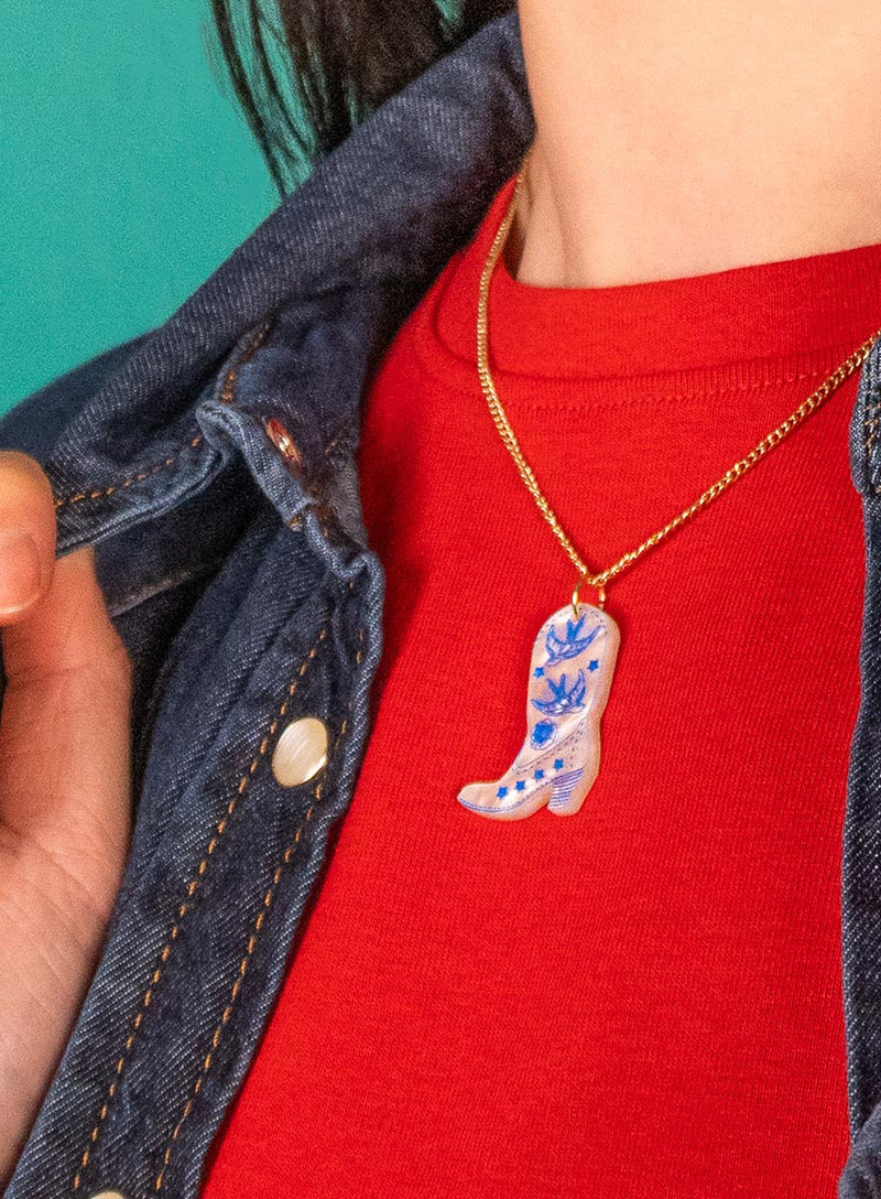 Cowboy Boot Pendant