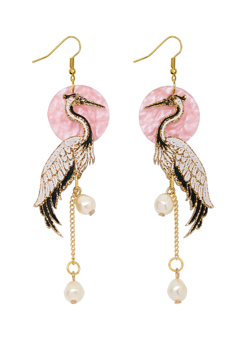 Crane Earrings