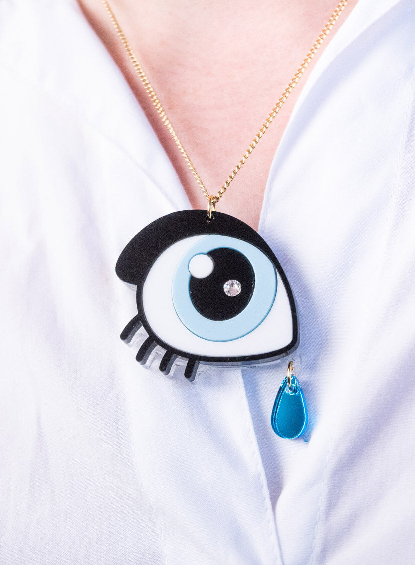 Tatty Devine x Rachel Maclean EYE SAD Necklace
