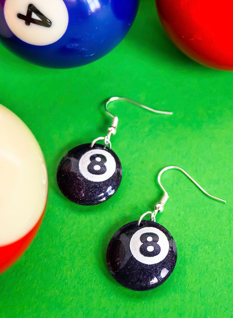 Eight Ball Earrings