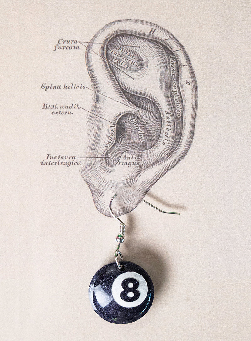 Eight Ball Earrings