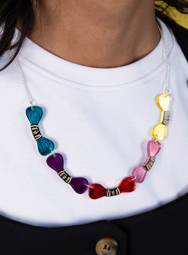 Embroidery Thread Necklace