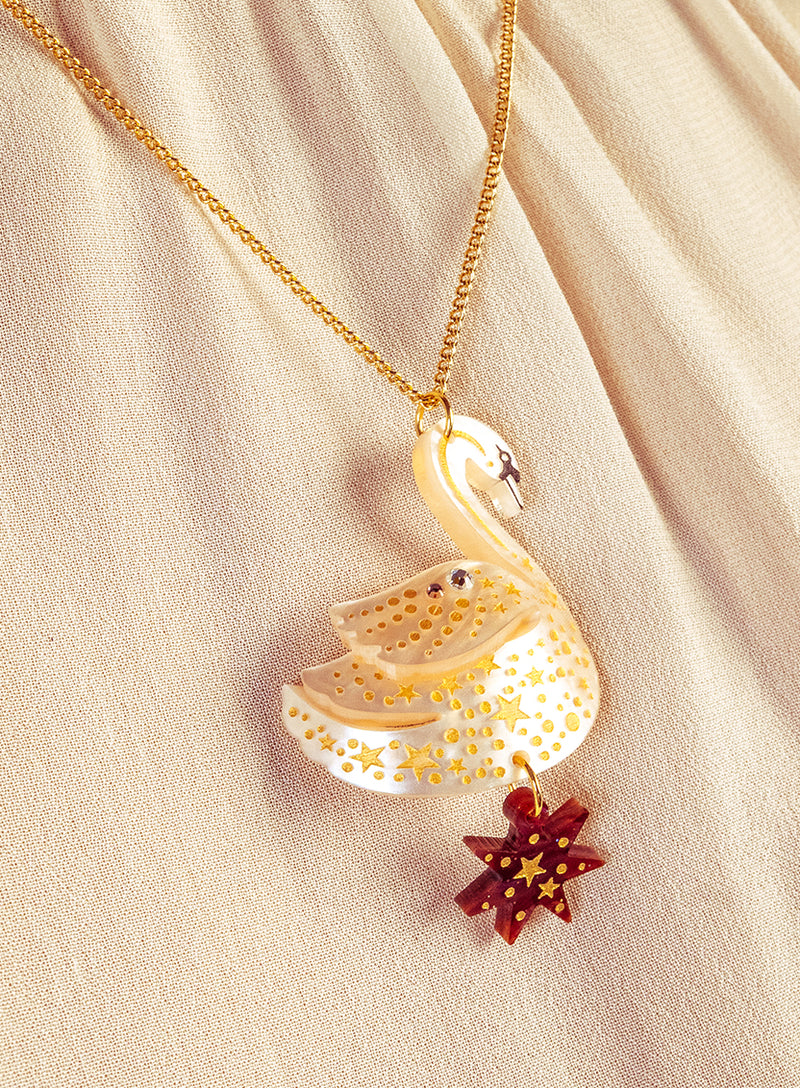 Enchanted Swan Pendant