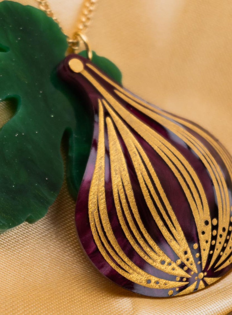 Fig Tree Pendant Flatlay