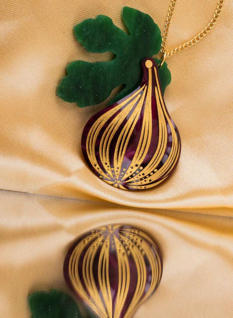 Fig Tree Pendant Flatlay