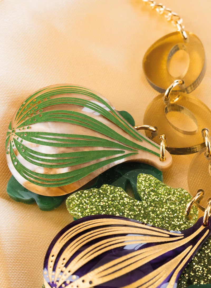 Fig Tree Statement Necklace Flatlay