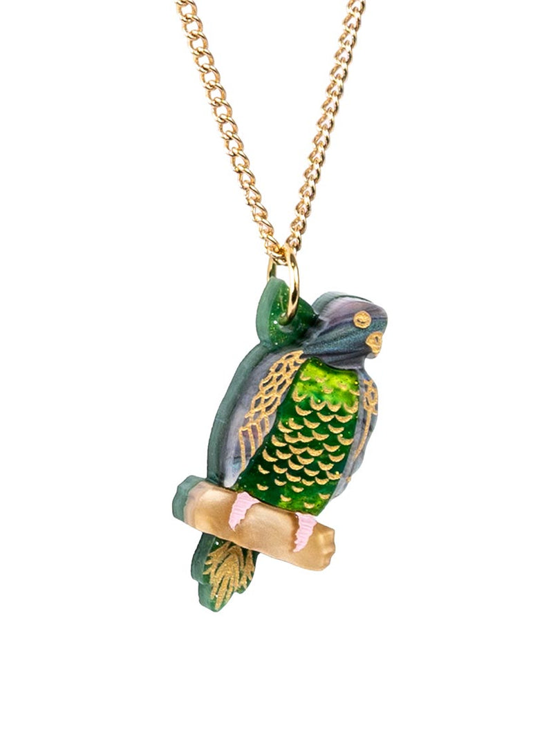 Frida Kahlo Parrot Pendant