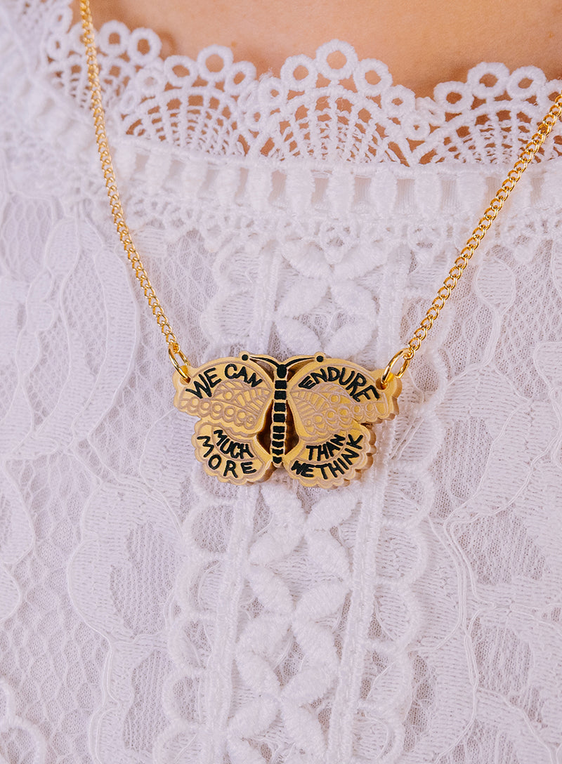 Frida Kahlo Butterfly Necklace