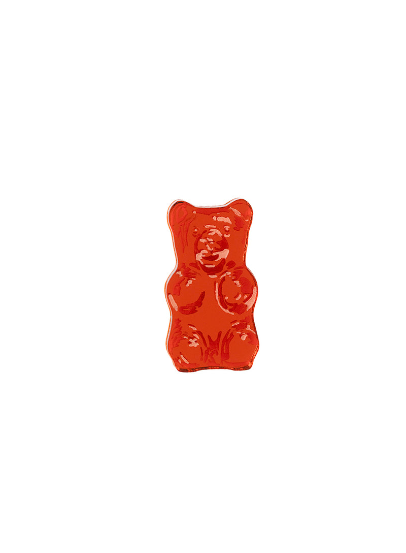 Mini Gummy Bear Brooch - Orange