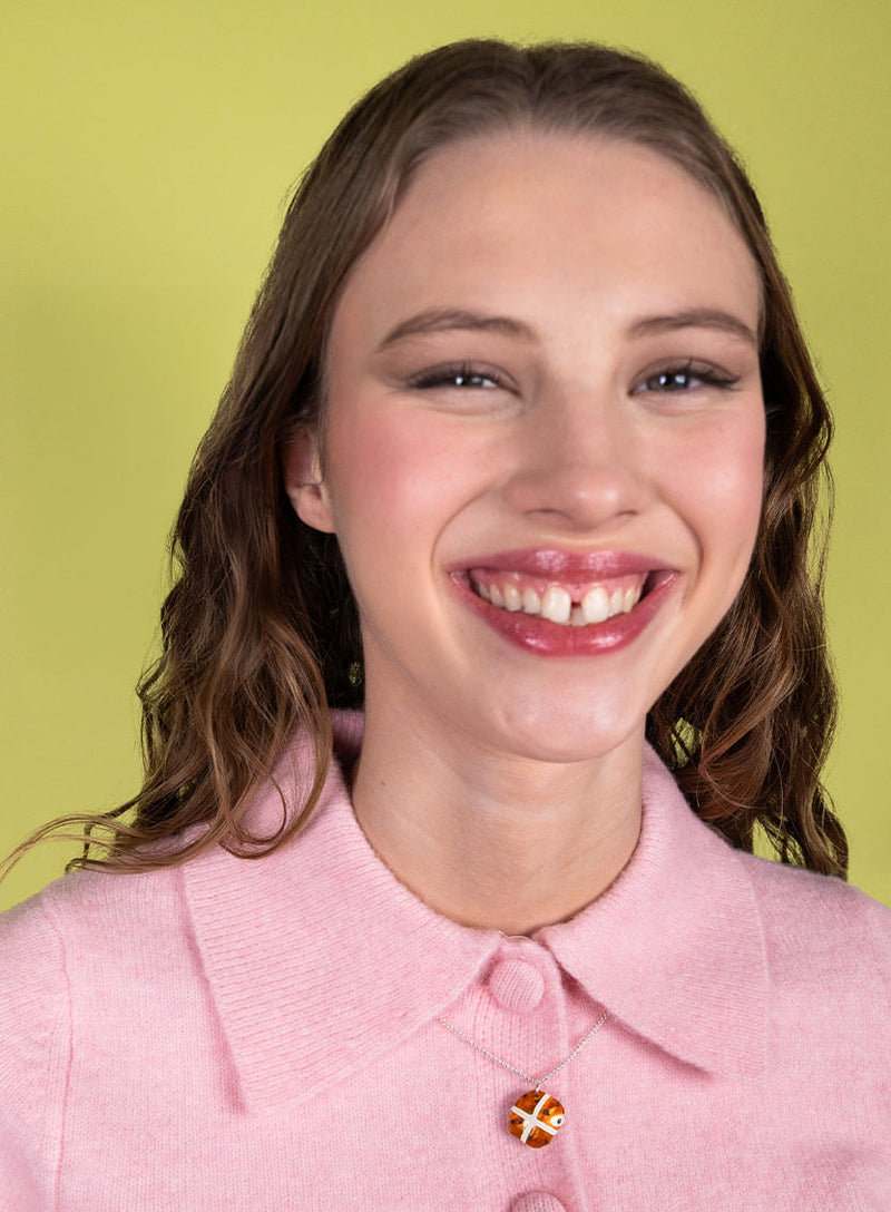 Hot Cross Bun Pendant