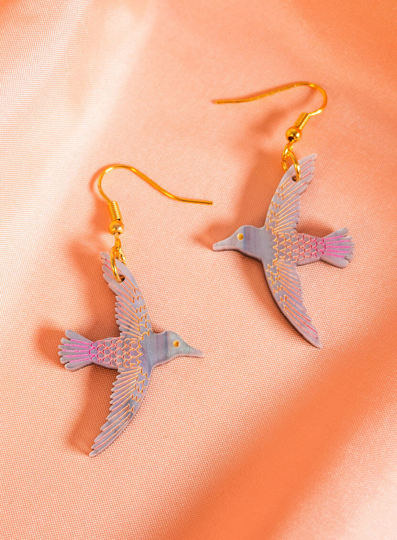 Hummingbird Earrings - Ombre