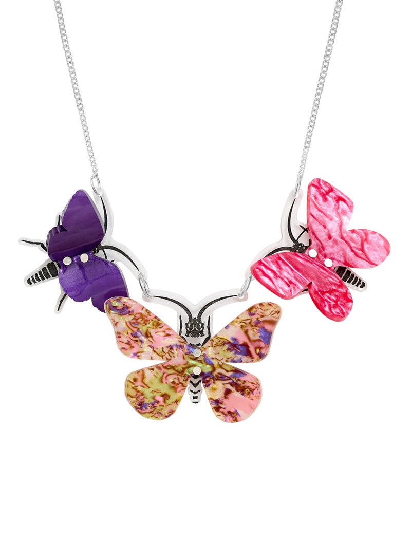 Kaleidoscopic Butterfly Necklace