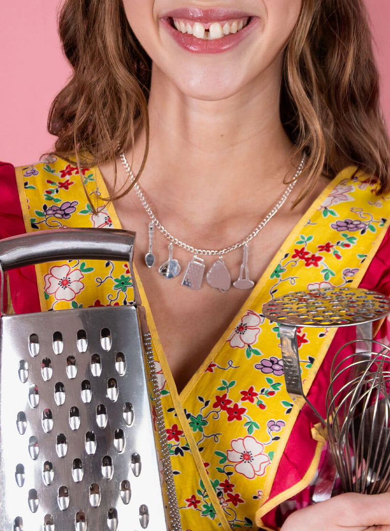 Kitchen Utensils Charm Necklace