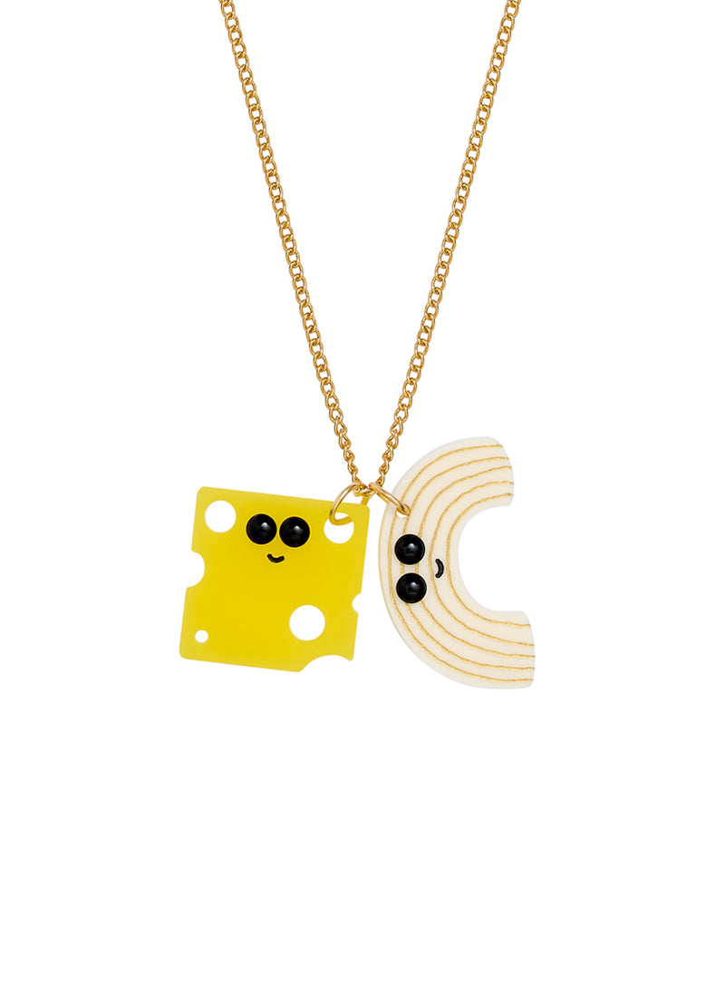 Mac and Cheese Pendant Necklace
