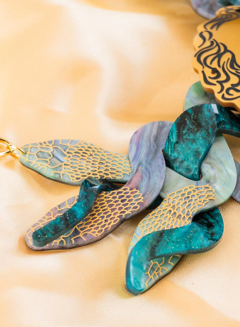 Medusa Statement Necklace Flatlay