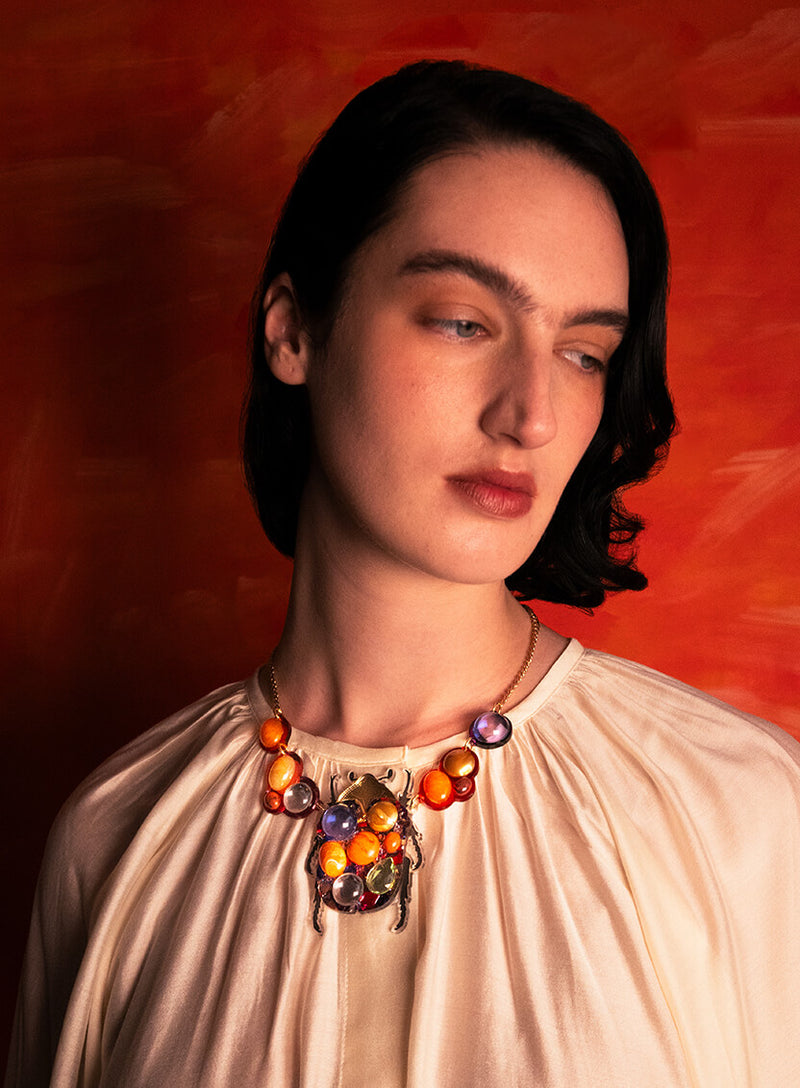 Metamorphosis Beetle Necklace Model