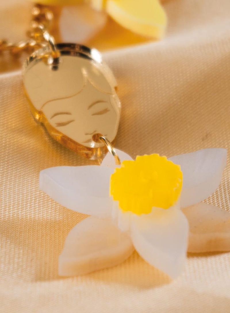 Narcissus Necklace Flatlay