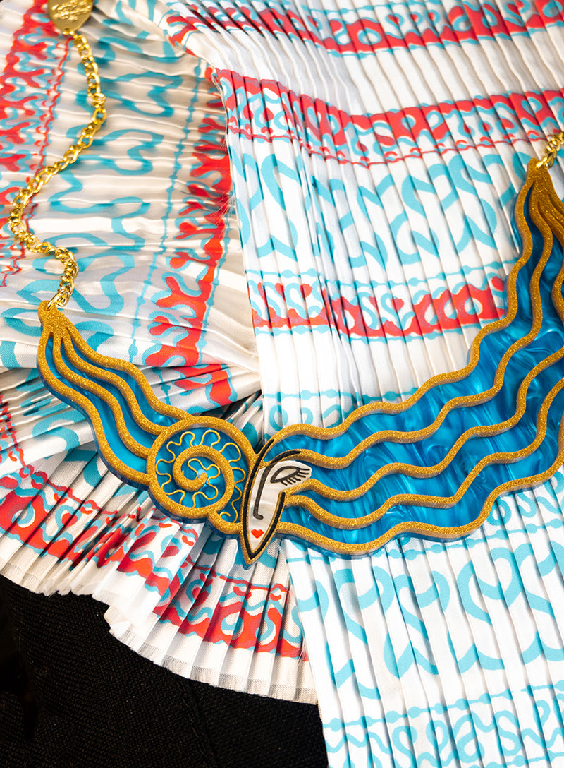 Painted Lady Statement Necklace