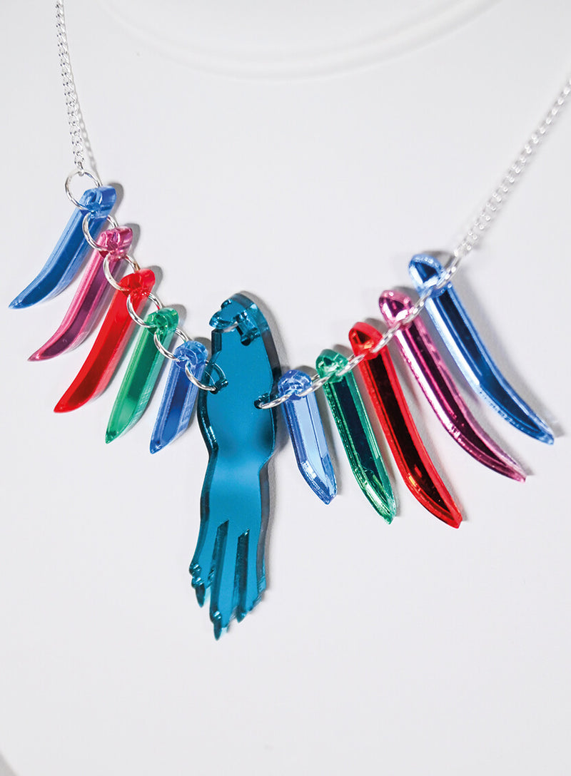 Parakeet Necklace Jewel Mirror