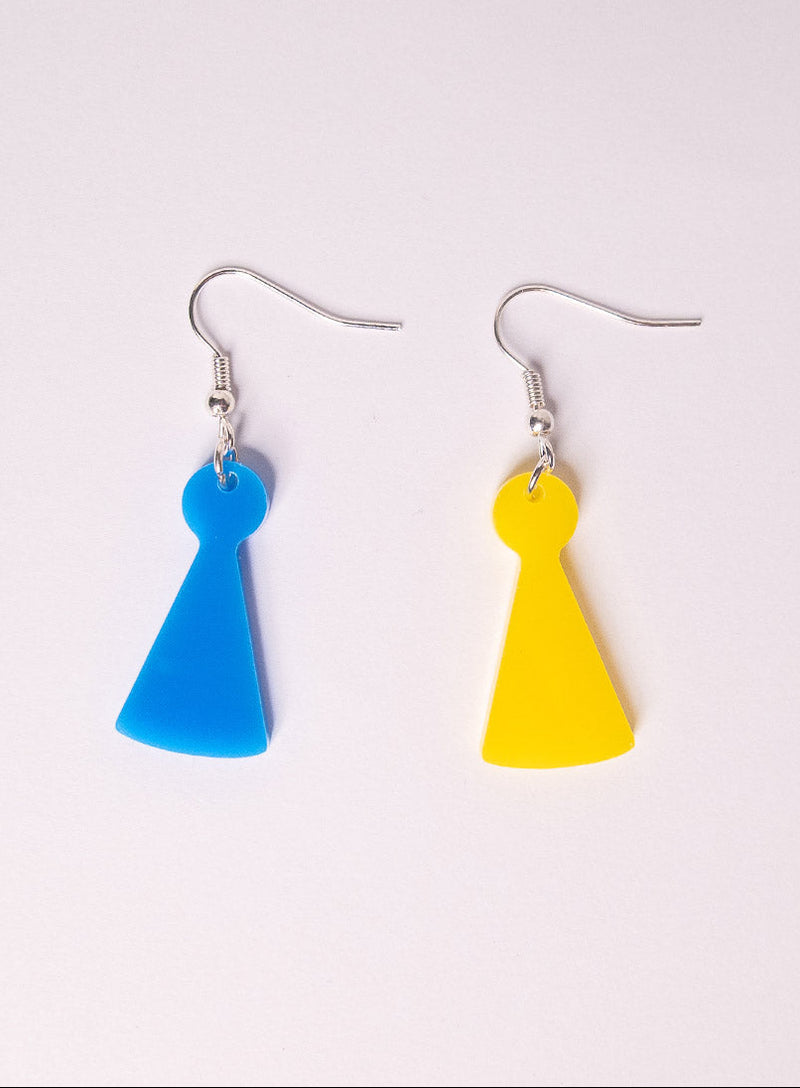 Play The Game Pawn Earrings