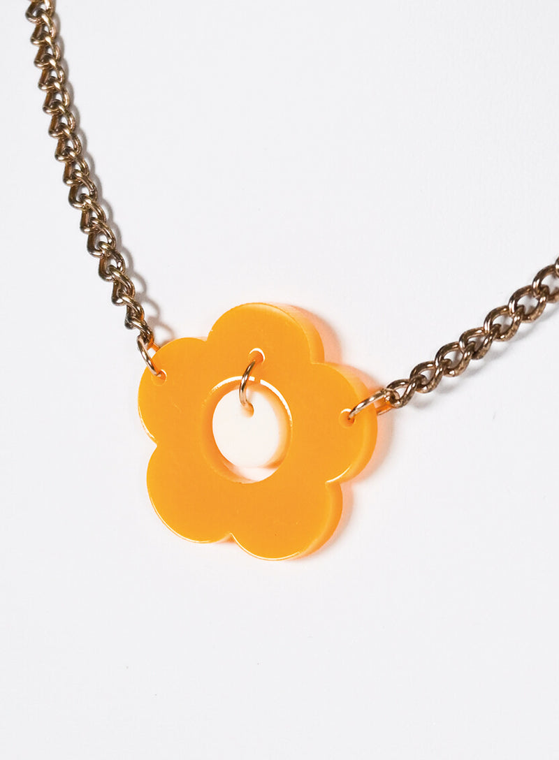 Yellow Single Posy Necklace