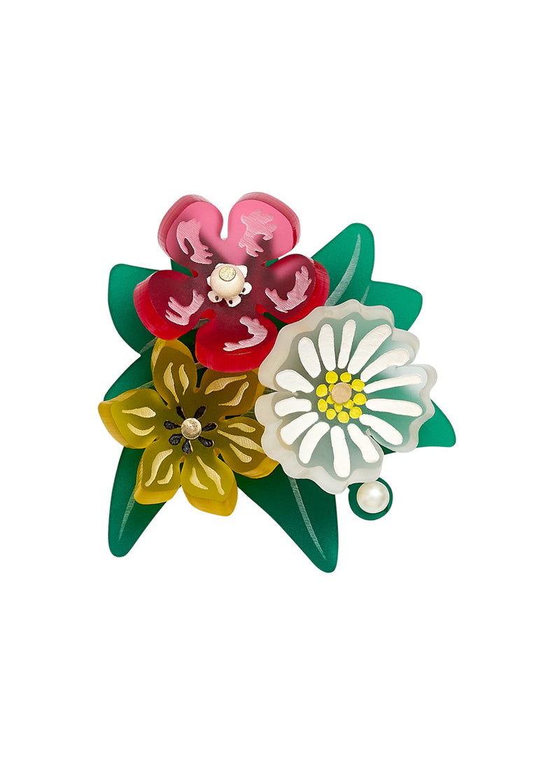 Primavera Flowers Brooch