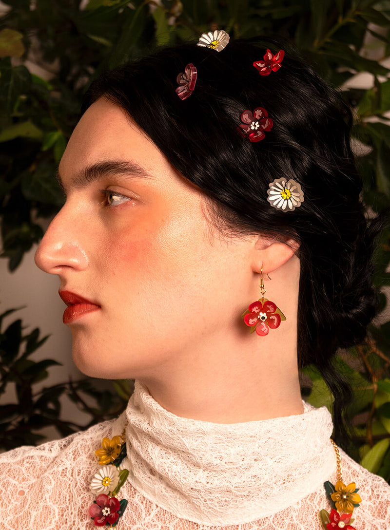 Primavera Flowers Earrings Model