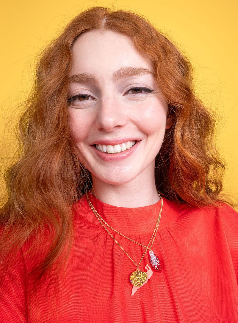 Tatty Devine Radicchio Leaf Pendant