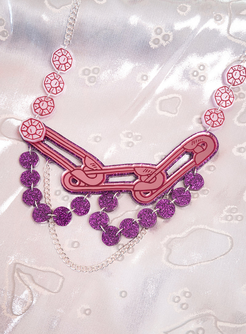 Safety Pin Statement Necklace