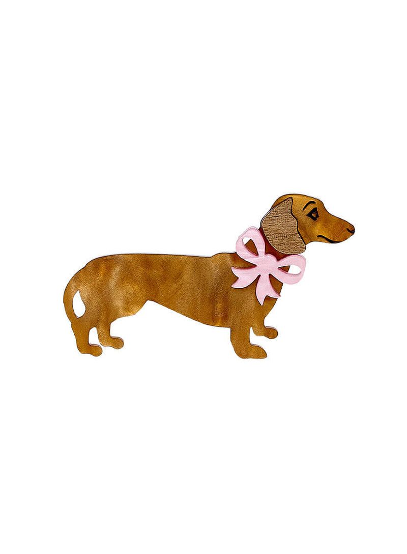 Sausage Dog Brooch