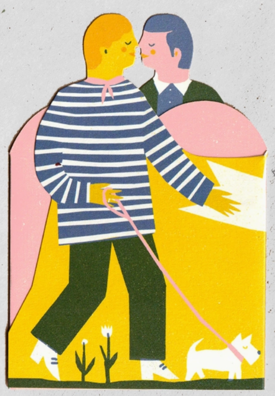 The Printed Peanut - Man and Man Card