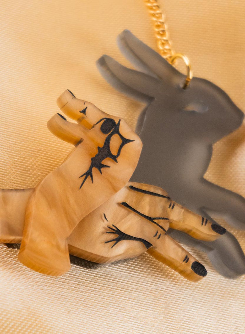 Shadow Play Necklace Flatlay