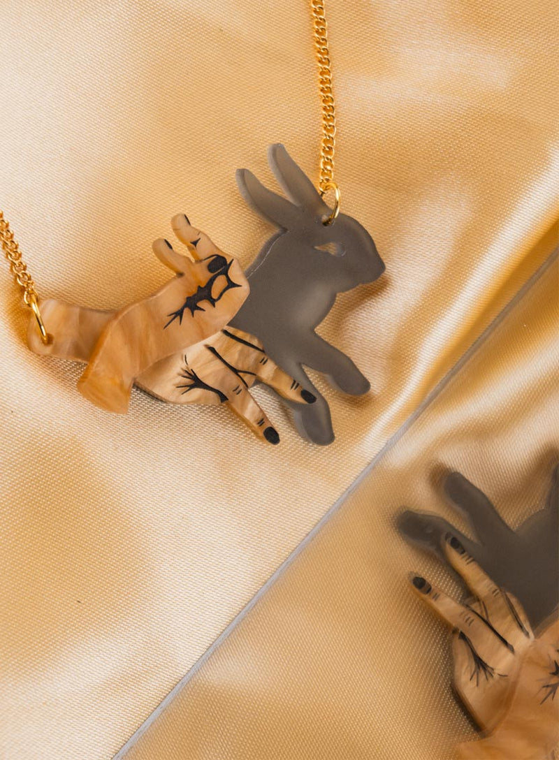 Shadow Play Necklace Flatlay