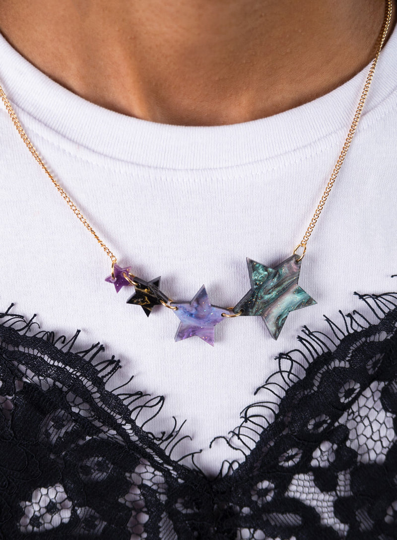 Shooting Star Necklace Astrology Pearl